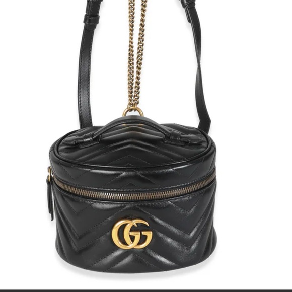Gucci Black Quilted Leather Crossbody Book Bag - Mini